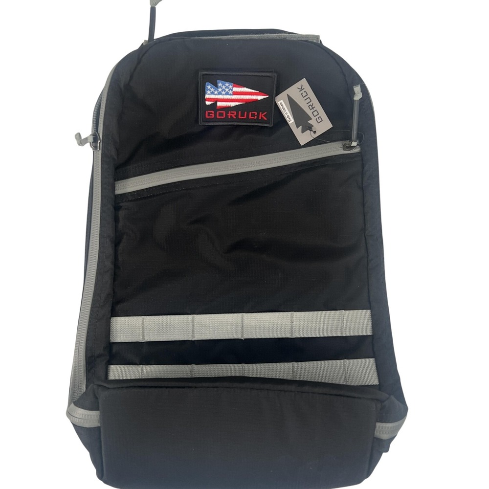 GORUCK Bullet Ruck 16L Black Speed Grey Backpack 19in Travel Bag Daypack Unisex
